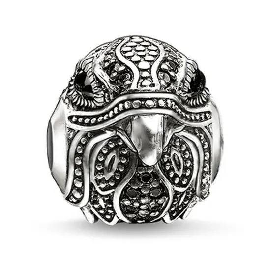 Лиса, сова, змея, стрекоза, Орел, Скорпион, бисер, 925 пробы, серебро, сделай сам, бисерный браслет, ожерелье, ювелирные аксессуары, CZ, животный Шарм - Цвет: Eagle