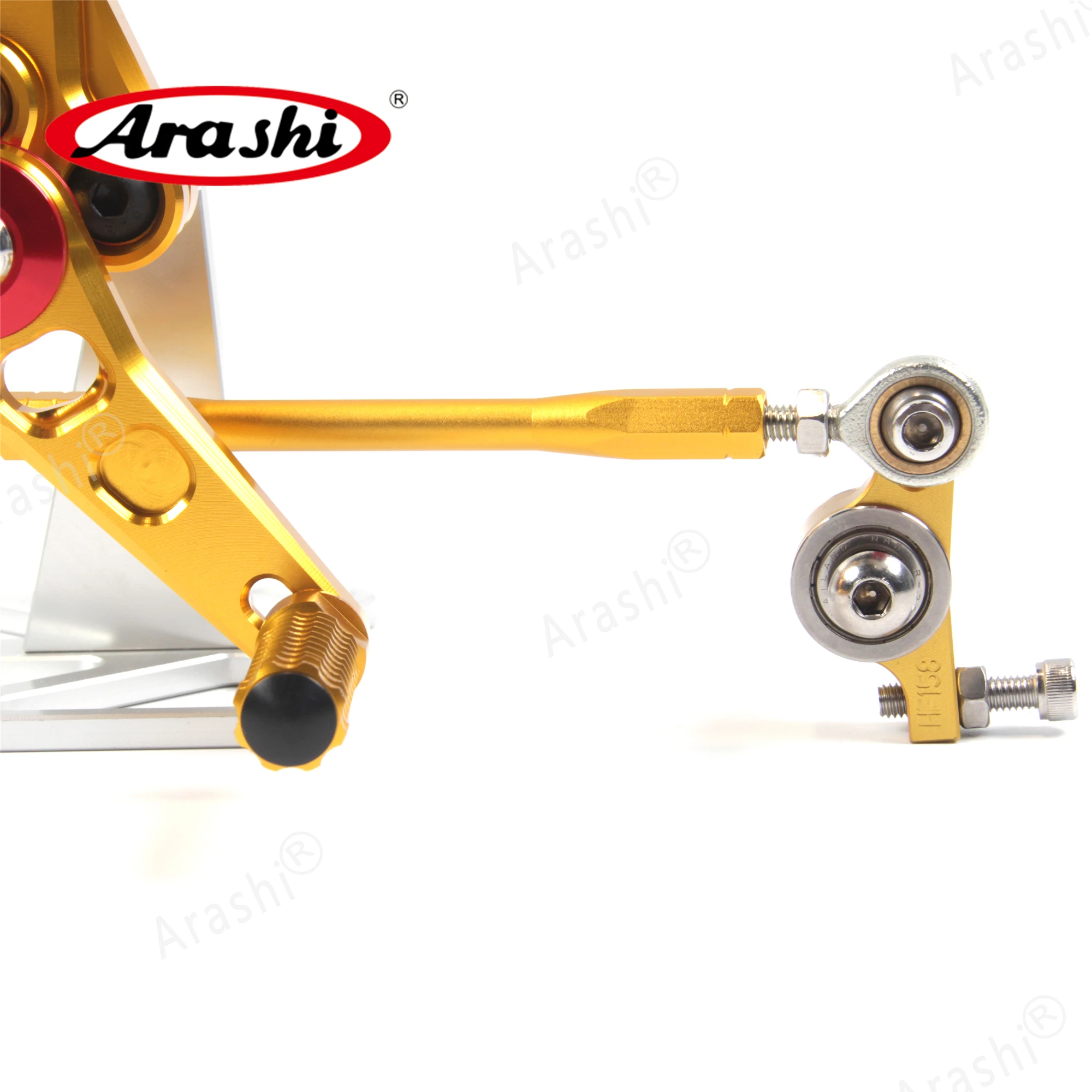 Араши Rearset для поездок на мотоцикле DUCATI 848 848EVO 2011-2013 ЧПУ Регулируемые подножки подножка мотоциклиста 2012 1098 1098S 2007-2008 золото