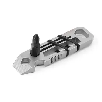 

6in1 EDC Tool Outdoor Camping Wrench Bottle Opener Screwdriver Pocket Multitool