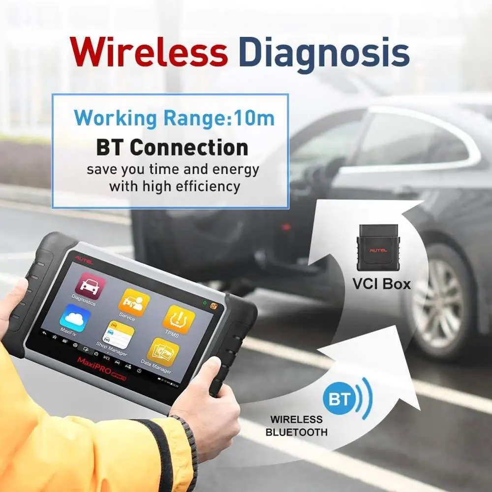 Автомобильный диагностический сканер AUTEL MaxiPRO MP808TS OBD2 автомобильный инструмент