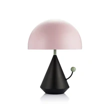 Toolery-Lámparas de mesa con forma de seta para dormitorio de niños, luz decorativa de escritorio para dormitorio, restaurante, color rosa y azul