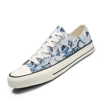 

New Men's Rubber Sole Canvas Shoes Unisex Sneaker Summer Spring New Men Vulcanized Shoes Non-slip Walking Shoe Zapatillas