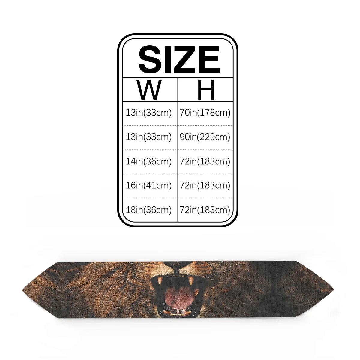Дикий Животные Lion Printed/Настольная дорожка Украшения для кухни настольный флаг скатерть для столовых приборов, железная Люстра для гостиницы украшения праздничного стола Настольная дорожка s