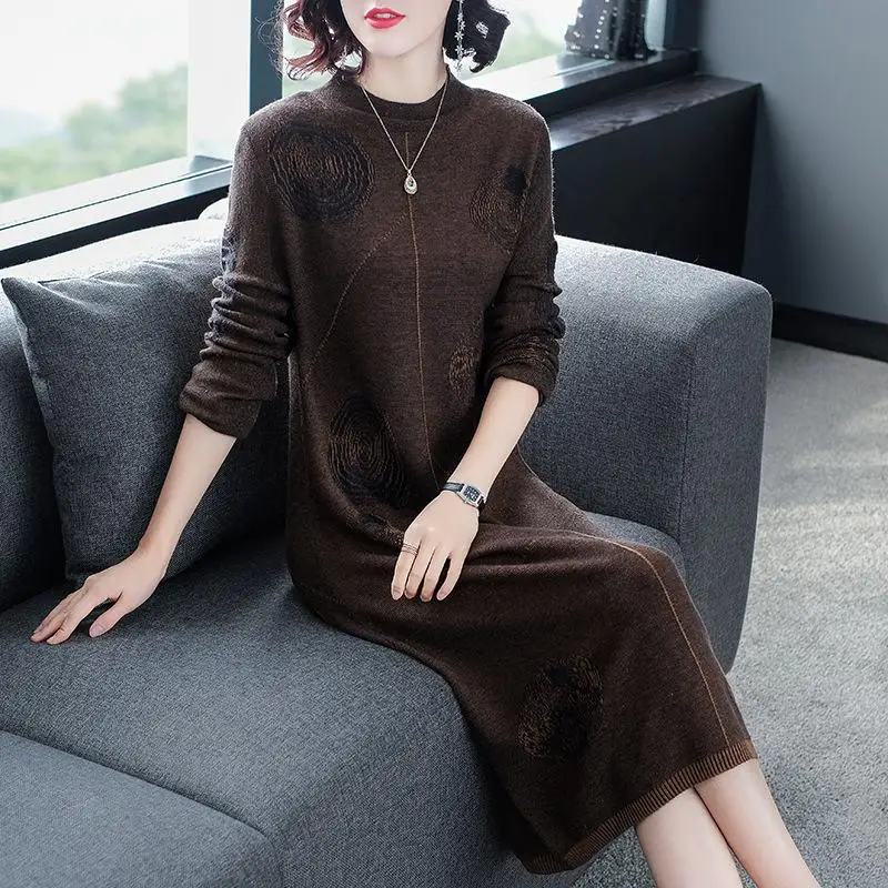Весна/осень, женские свитера, компьютерная вязка, свитшоты, пуловеры для женщин, высокая эластичная одежда, длинные свитера с круглым вырезом для беременных
