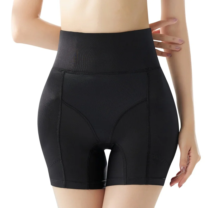 

High Waist Crotch Panties Womane Base Fake Ass Lifting Hip Boxer Fixed Sponge Pad Shaping Shorts Invisible Shapewear