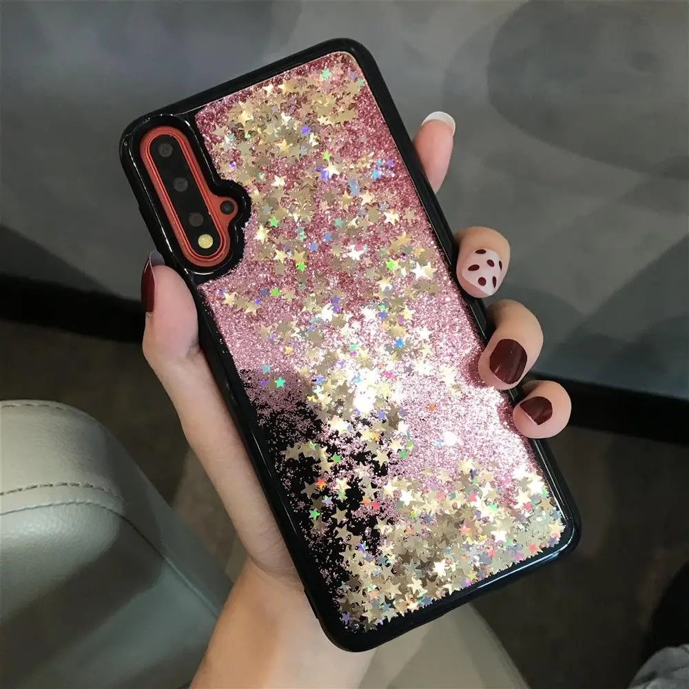 Black TPU Silicone Bumper Dynamic Liquid Quicksand Case For XiaoMi RedMi K20 Note 7 6 5 Plus 4X 7A 6A 5A 4A 3S Cover Phone Cases |