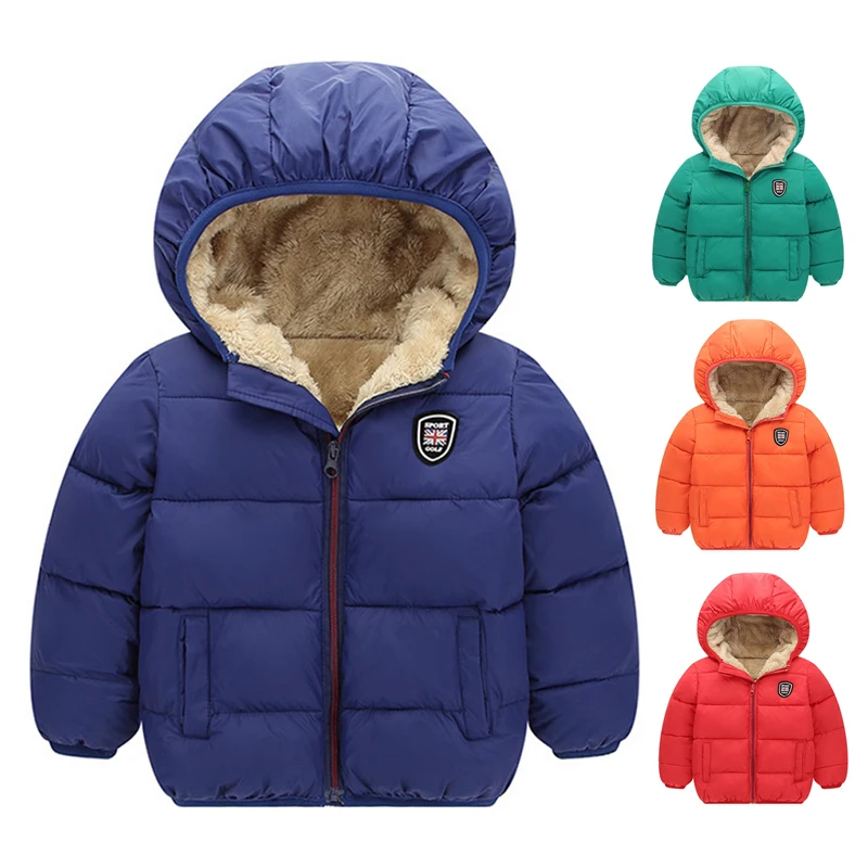 

Baby Coat Boys Winter Jackets For Children Autumn Outerwear Hooded Infant Coats Newborn Clothes Kids Snowsuit Thicken r