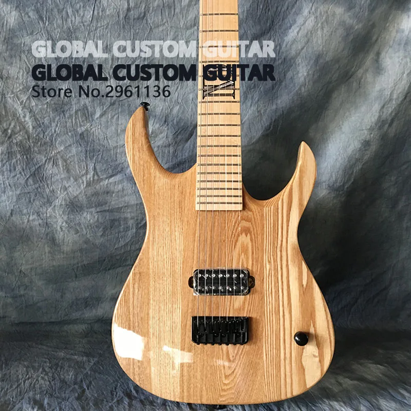 

High quality 7 string electric guitar,ASHbody With maple neck ToP,free shipping