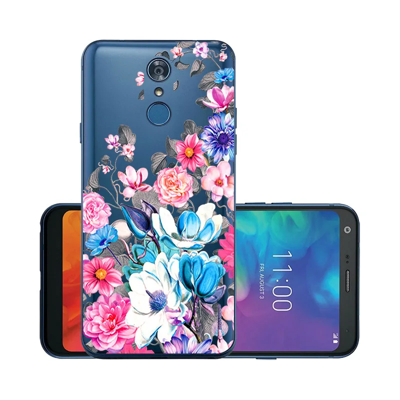 5," чехлы для телефонов LG Q7 силиконовый прозрачный Футляр Мягкий ТПУ чехол для Funda LG Q7 Plus LG Q7 alpha LG стиль/L-03K сумки бампер - Цвет: W042