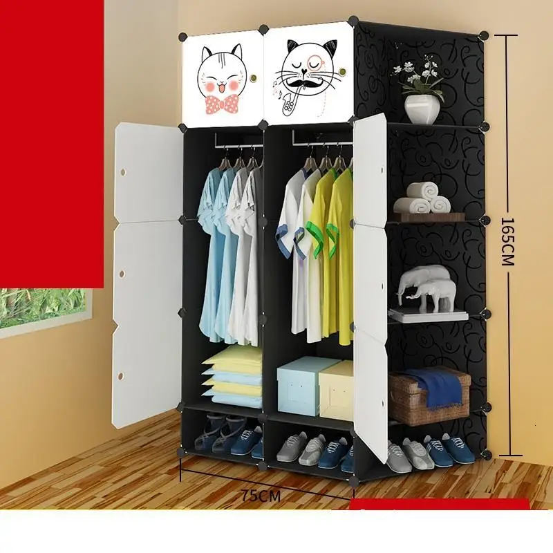 MODEL L Armazenamento Armario Ropero Mobilya Armoire Armadio Guardaroba De Dormitorio Guarda Roupa шкаф Mueble гардероб - Цвет: MODEL L