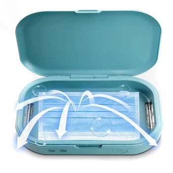 

5V Double UV Phone Sterilizer Box Phones Cleaner Personal Sanitizer Disinfection Box with Aromatherapy Esterilizador