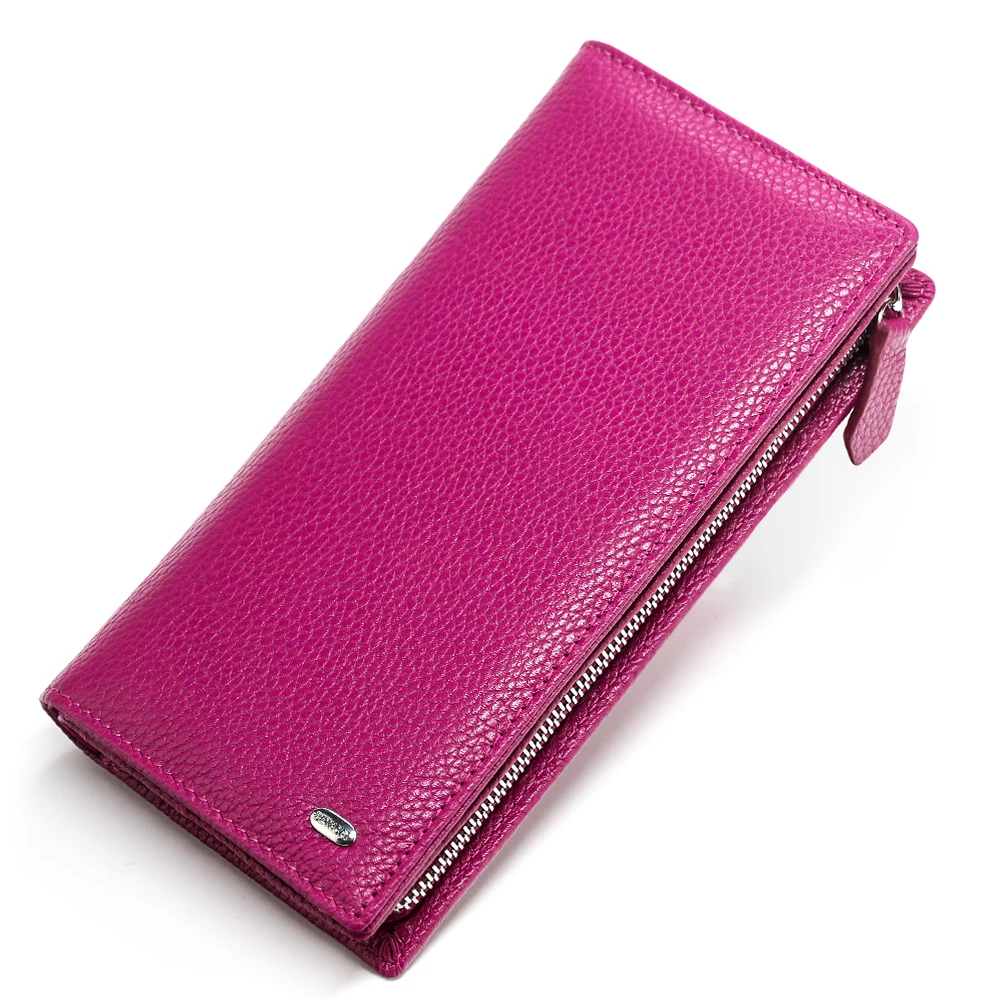 Beth Cat Luxury Womens Wallet Genuine Leather Wallets Large Capacity Cash Cluth Purses Zipper Pocket Card Holder Ladies Purse