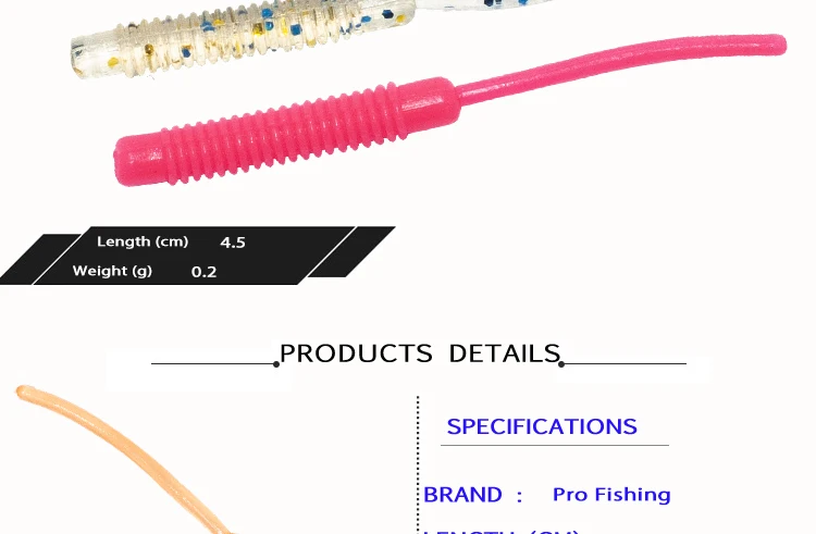 Ajing Soft Fishing Lure 15pcs 4.5cm 0.2g Shad Artificial Bait River Trout Perch Fishing Silicone Baits (2)