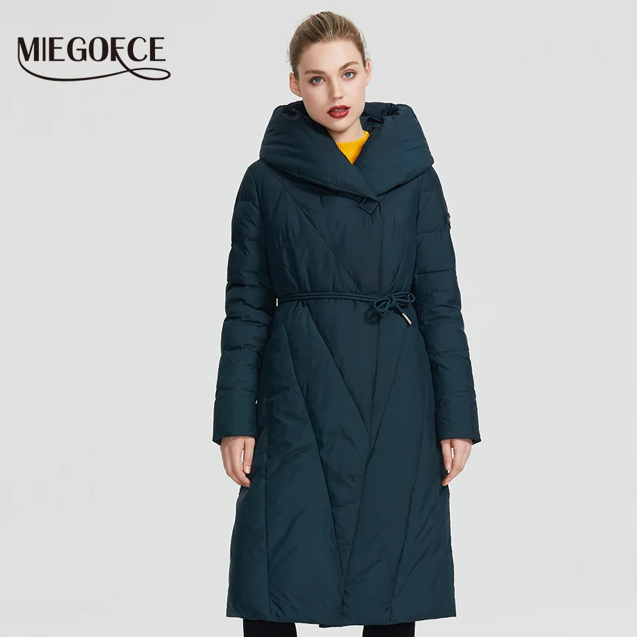 Comprare MIEGOFCE 2019 Inverno Lungo Modello Cappotto del Rivestimento delle Donne Delle Donne di Modo Caldo Parka di Alta Qualità Bio Imbottiture Donne di Marca Cappotto nuovo Design