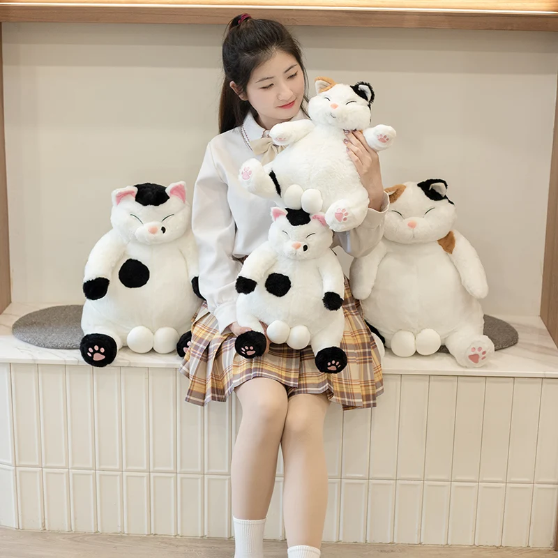 Plush Fat Cat Toys Stuffed Cute Lazy Cat Dolls