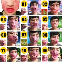 Забавные взрослые Вечерние Маски латексный клоун Косплей Половина лица ужасный страшный маскарадные маски украшение на празднование Хэллоуина маски