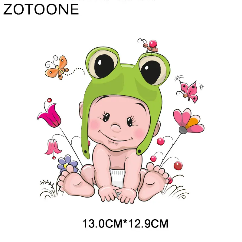 ZOTOONE/милая детская одежда с изображением медведя, совы, железного шитья для одежды, сделай сам, печать на футболке, платья, стираемые наклейки для детей
