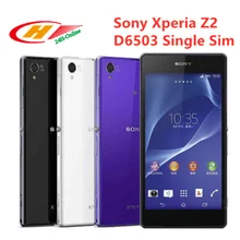 Sony Xperia Z2 D6503 разблокированный 4G LTE Android четырехъядерный ОЗУ 3 Гб ПЗУ 16 Гб 5,2 дюйма Поддержка NFC мобильного телефона