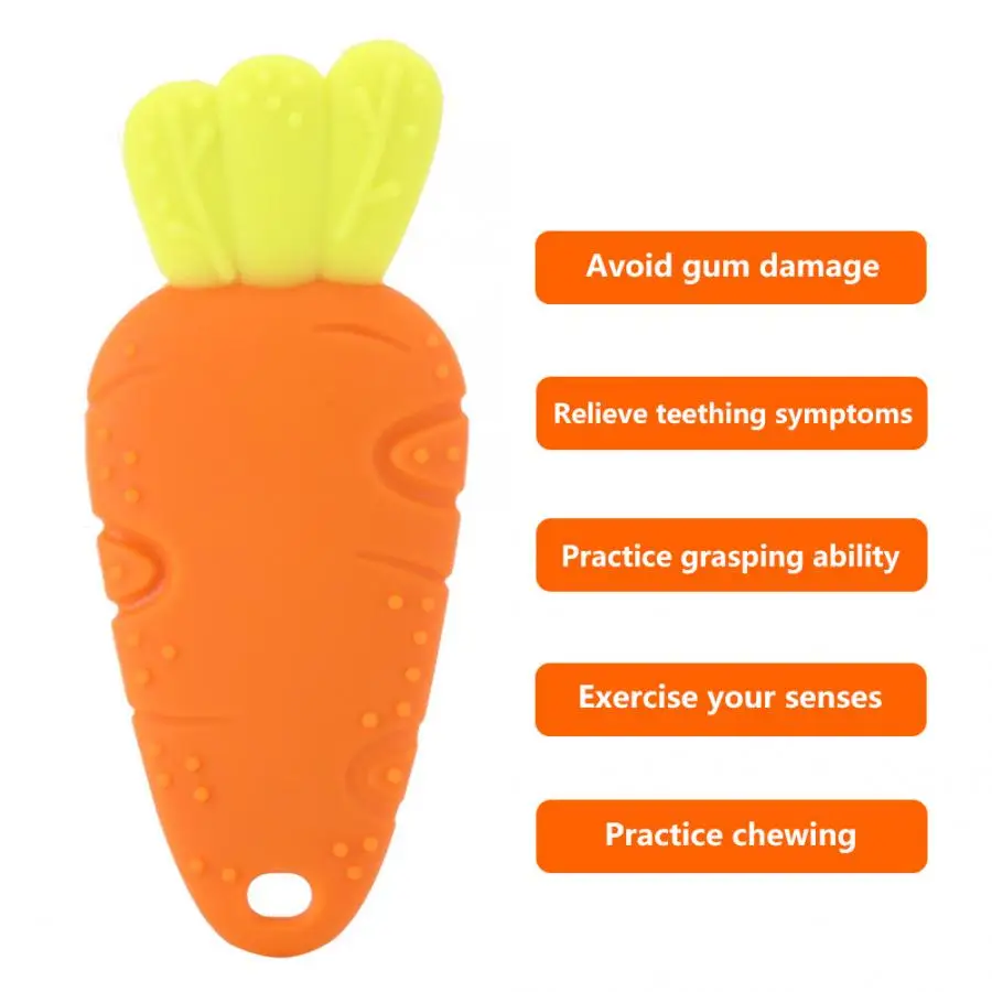 Детский Силиконовый грызунок игрушечная еда класс симпатичная растительная Форма Прорезыватель высокотемпературная устойчивая прорезывание зубов для младенцев игрушки