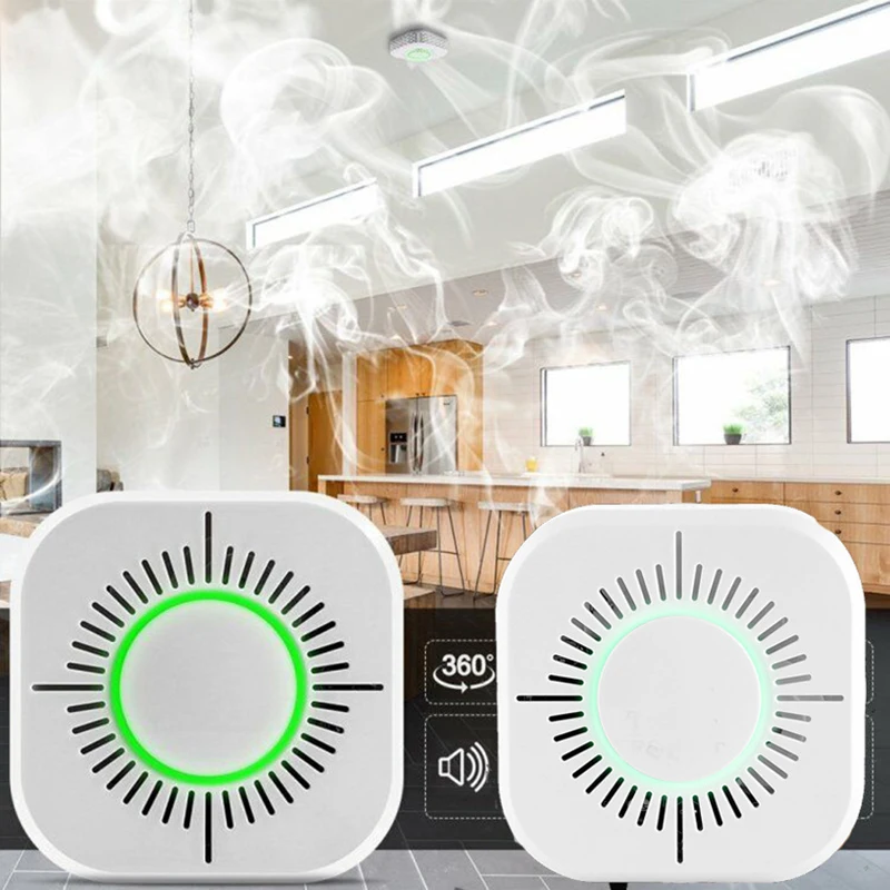 

1 Pcs HomeKit Smoke Detector Wireless 433 MHz Fire Security Alarm Sensor For Smart Home Automation&Working With Sonoff RF Bridge