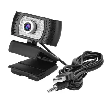 

720P HD Live Video Camera USB 2.0 Drive-free Auto-focus Webcam with Microphone for Online Teaching Video Conference