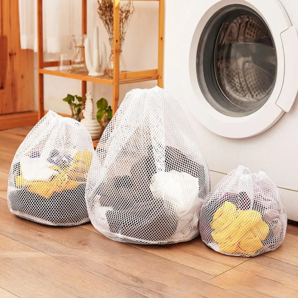 

Clothes Anti-tangle Anti-Deformation Washing Machine Mesh Drawstring Laundry Bag hot sales