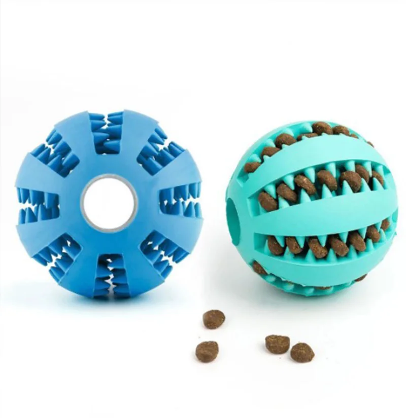 

Pet Dog Toys Stretch Rubber Leaking Ball Pet Cat Dog Interactive Toy Pet Cat Dog Chew Toys Tooth Cleaning Balls Puppy Toys