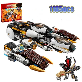 

New 1146pcs Ninja Ultra Stealth Raider Building Blocks Fit Ninjagoes 70595 Bricks Bricks Toys for Children Gift