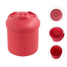 Маленькая форма свиньи силиконовая банка для хранения масла бекона Бытовая банка для хранения масла с фильтром Съемная мультяшная Свинья Форма d жир коллектор