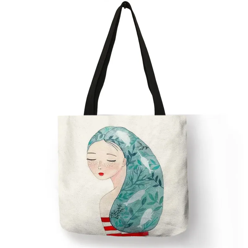 Cute Whale Sea Series Shopper Bags 7