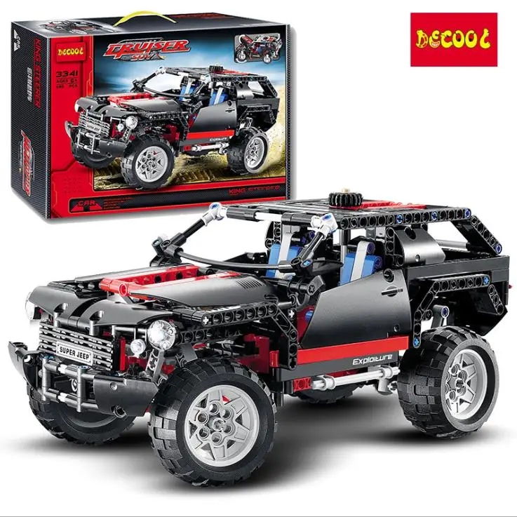 Техника DECOOL 3341 589 шт транспорт внедорожник гоночный автомобиль Модель