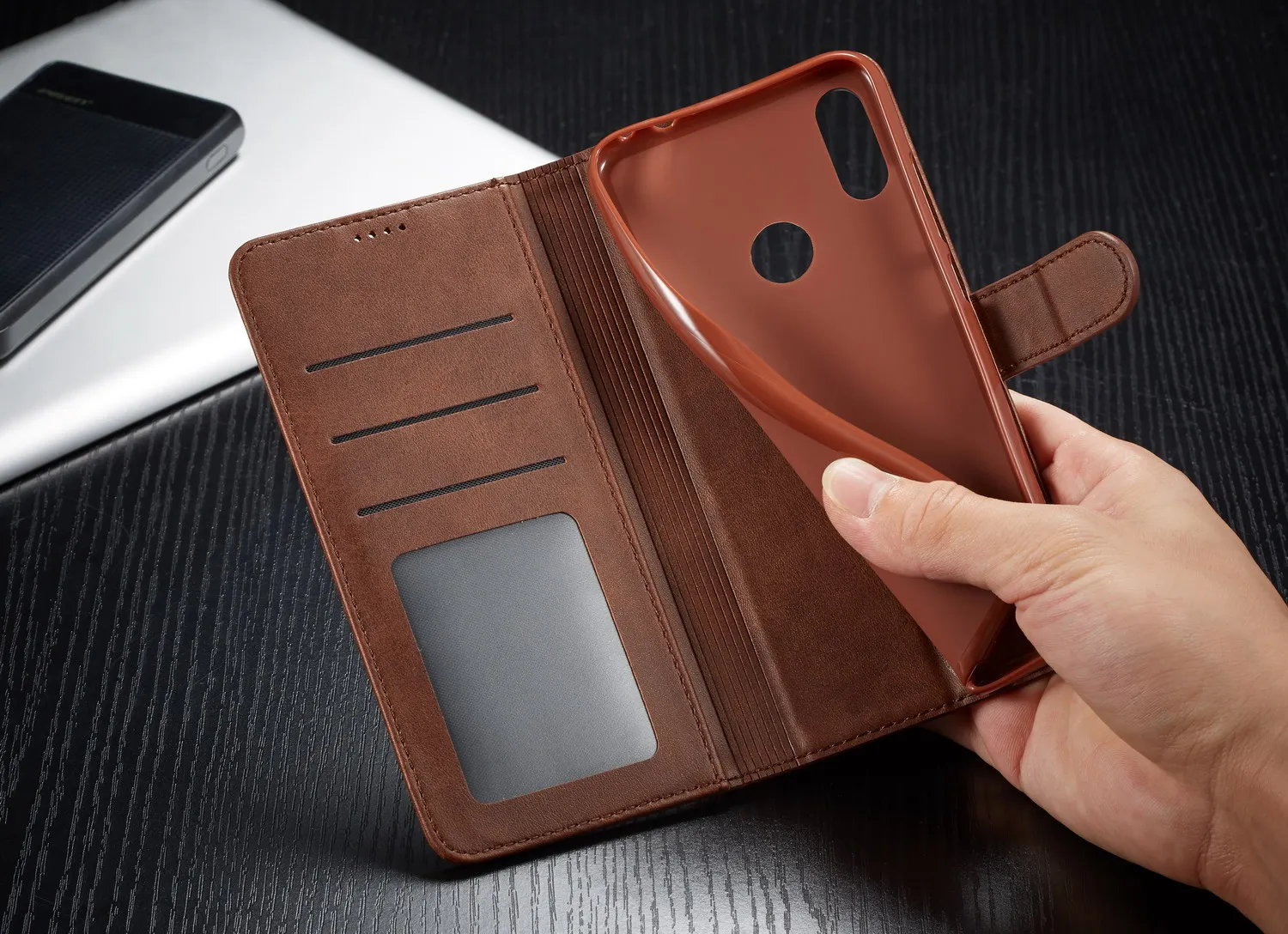 Кожаный чехол-кошелек для Xiaomi Redmi 7 7A, слот для карт и силиконовый флип-чехол Redmi 7, роскошный чехол