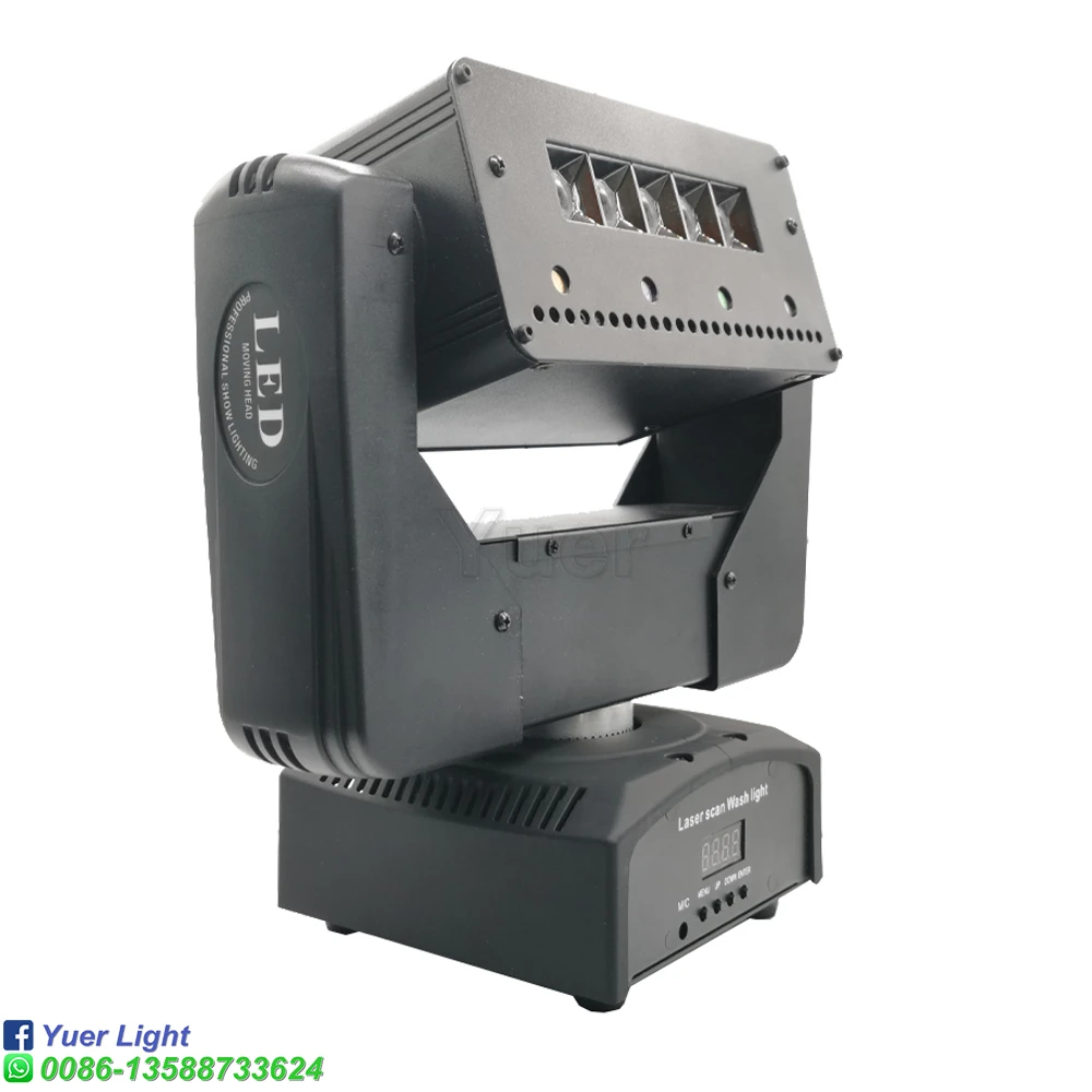 US $205.20 Multifunction DJ Light LED Wash Laser Scan Strobe Moving Head Lighting Stage Effect Light With DMX512 Sound Light For Disco Ball