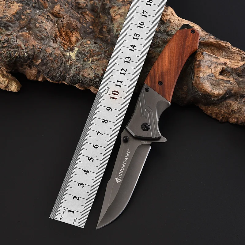 Складной нож титановый 58HRC Портативный Карманный Походный тактический складной нож боевой военный охотничий нож инструмент