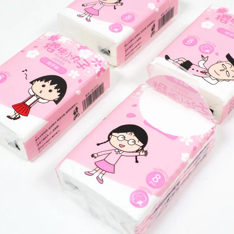 1 упаковка Kawaii Chibi Maruko салфетки для дня рождения декоративные салфетки 205*205 мм вечерние салфетки