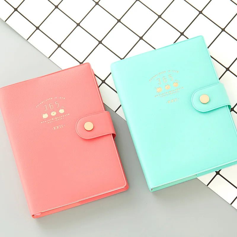 Cute Kawaii Notebook 365 Journal Diary Planner Notepad Organizer Paper Note  Book A6 Agendas Korean Stationery