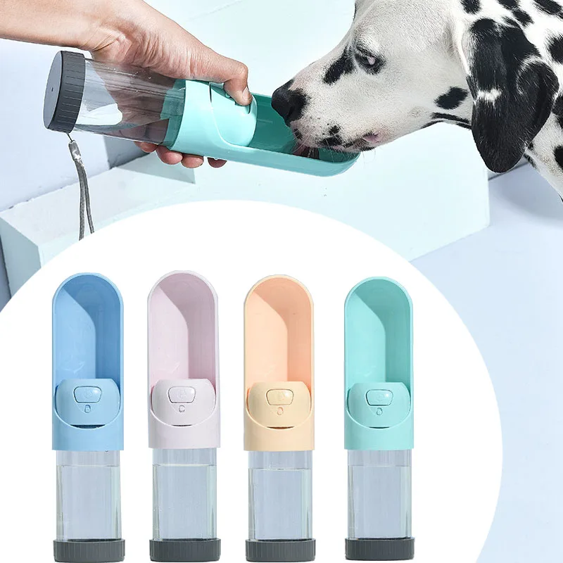 Бутылка-поилка для собак портативная 300 мл | Дом и сад