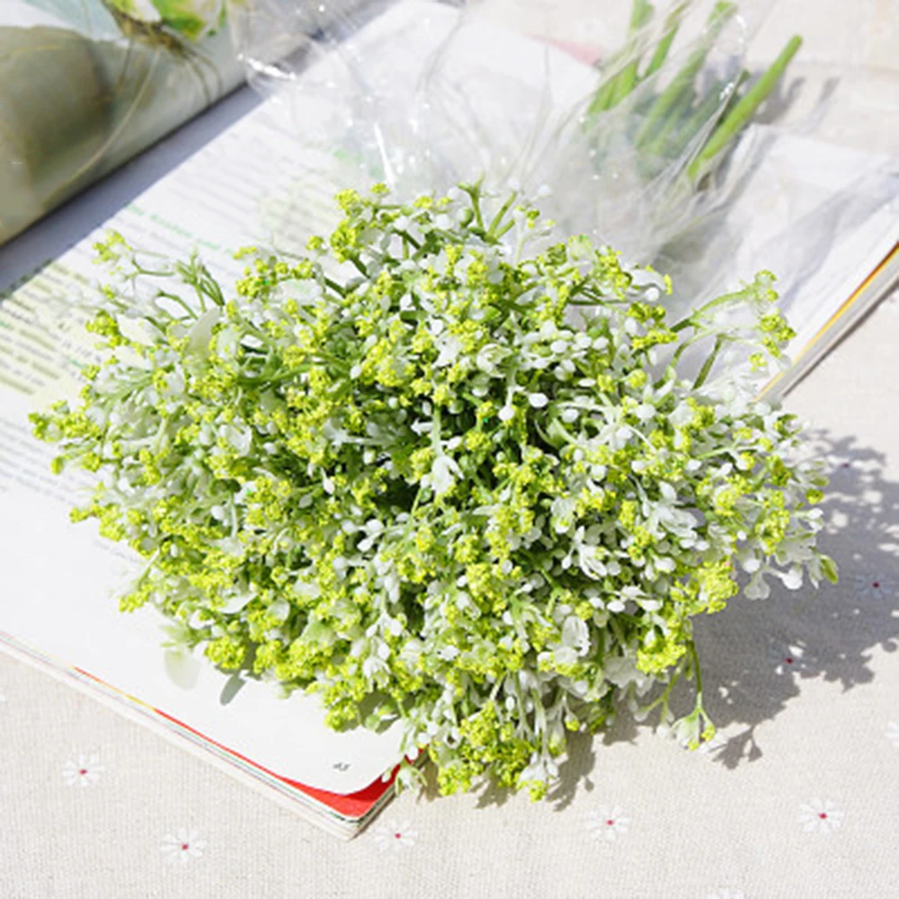 ZHGZ14441 16 шт./компл. для младенцев, искусственные цветы, поддельные Gypsophila DIY Цветочные букеты, композиция для свадьбы дома и сада вечерние украшения - Цвет: ZHGZ14441