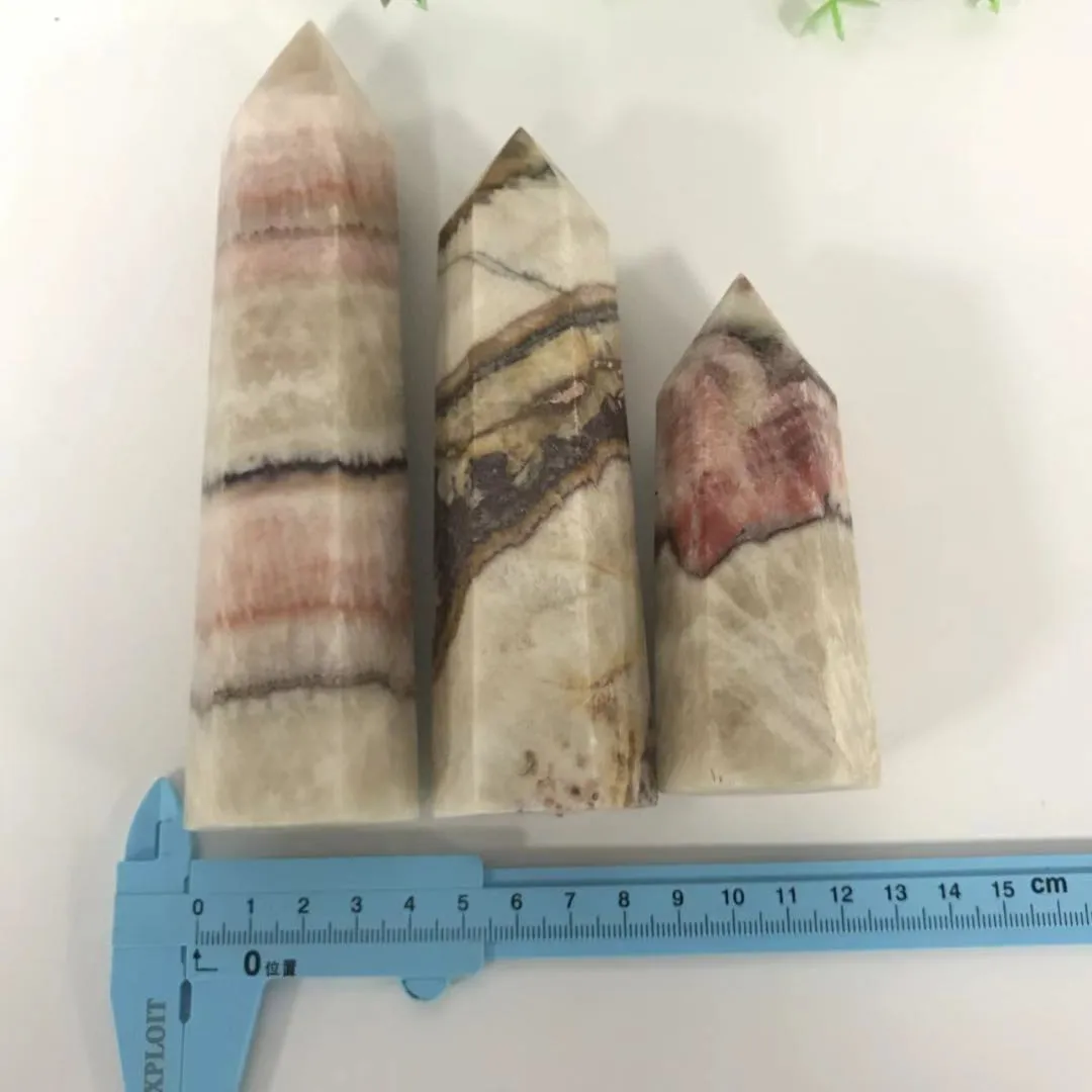 High Quality Natural Pork Stone Point Wands Shape Hand Carved For Present Or Collection ZJJ