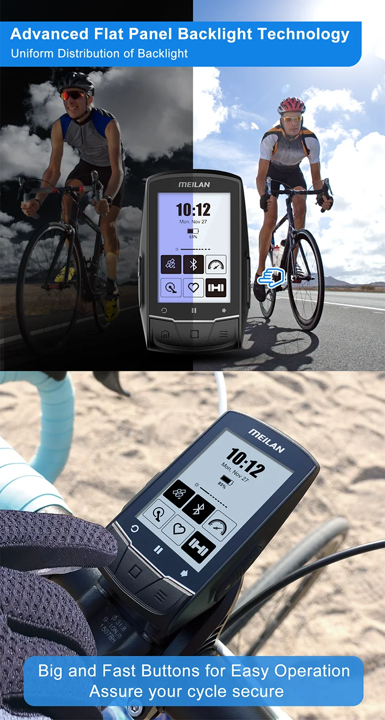 Meilan M1 M2 Fiets Computer Draadloze Kilometerteller Fietsen Stopwatch Mtb  Gps Snelheidsmeter Kilometer Teller Voor Fiets Accessoires - AliExpress  Sports \u0026 Entertainment