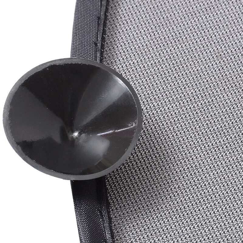 1pc Universal Mesh Nylon Car Rear Window Sunshade With Powerful Suction Cup Sun Visor Screen Sunshade Auto Curtain 100x50cm