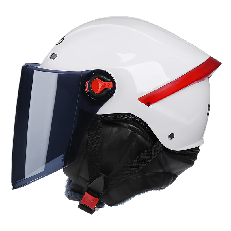Шлем moto rcycle с открытым лицом moto rcycle шлемы moto casco шлемы moto cicleta Cascos Para moto rbiker скутер для верховой езды moto cross - Цвет: white2