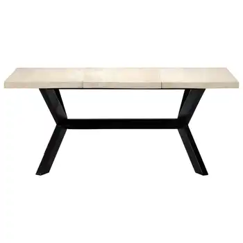 

vidaXL Dining Table White 180x90x75 cm Solid Mango Wood