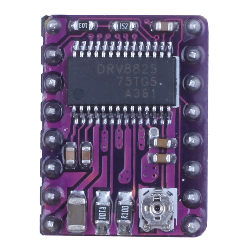 5x DRV8825 модуль драйвера шагового двигателя для 3d принтера Reprap RP A4988 фиолетовый
