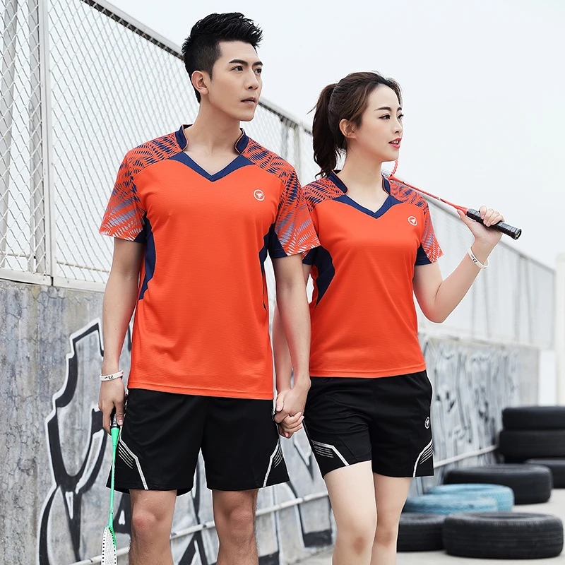 New Badminton Sets Men  Table Tennis Clothes Sports Running Sets  Fitness Gym Jerseys A131