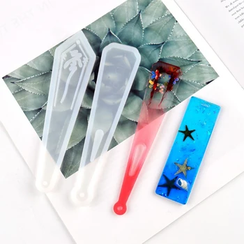 

Rectangle Silicone Bookmark Mold DIY Bookmark Mould Making Jewelry DIY Craft Silicone Transparent Mold