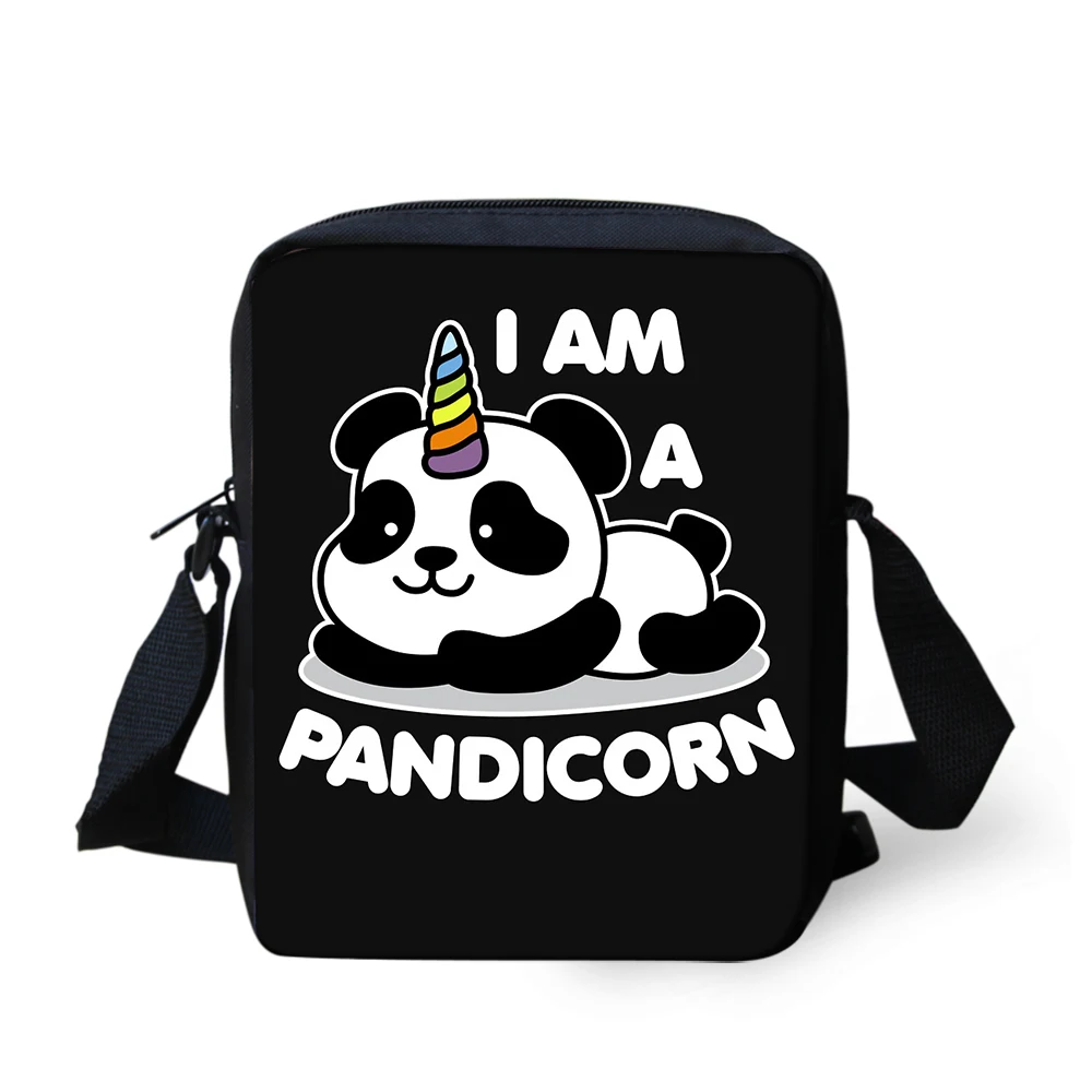 CDGX1284E Kids School Bag 3Pcs/set Students Cute Panda Unicorn Backpack For Boys Girls Children Bookbag Rucksack Knapsack Customize Image - Цвет: CDGX1284E