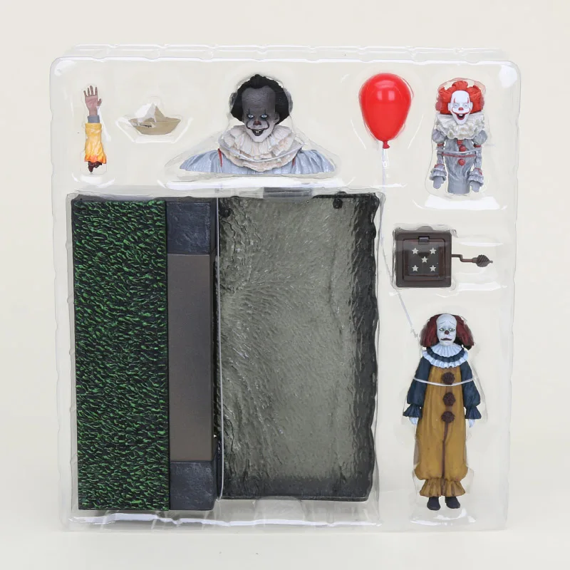 18 см NECA Stephen King's It Pennywise Джокер клоун ПВХ Фигурки Игрушки для мальчиков рождественские куклы детские подарки на Хэллоуин