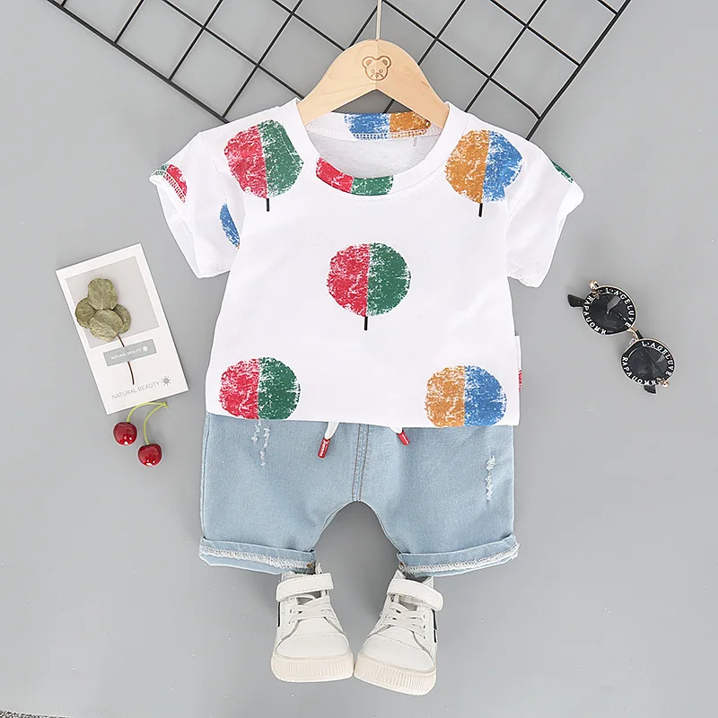 New Style Childrens Short Sleeved Two-Piece Set L3.12