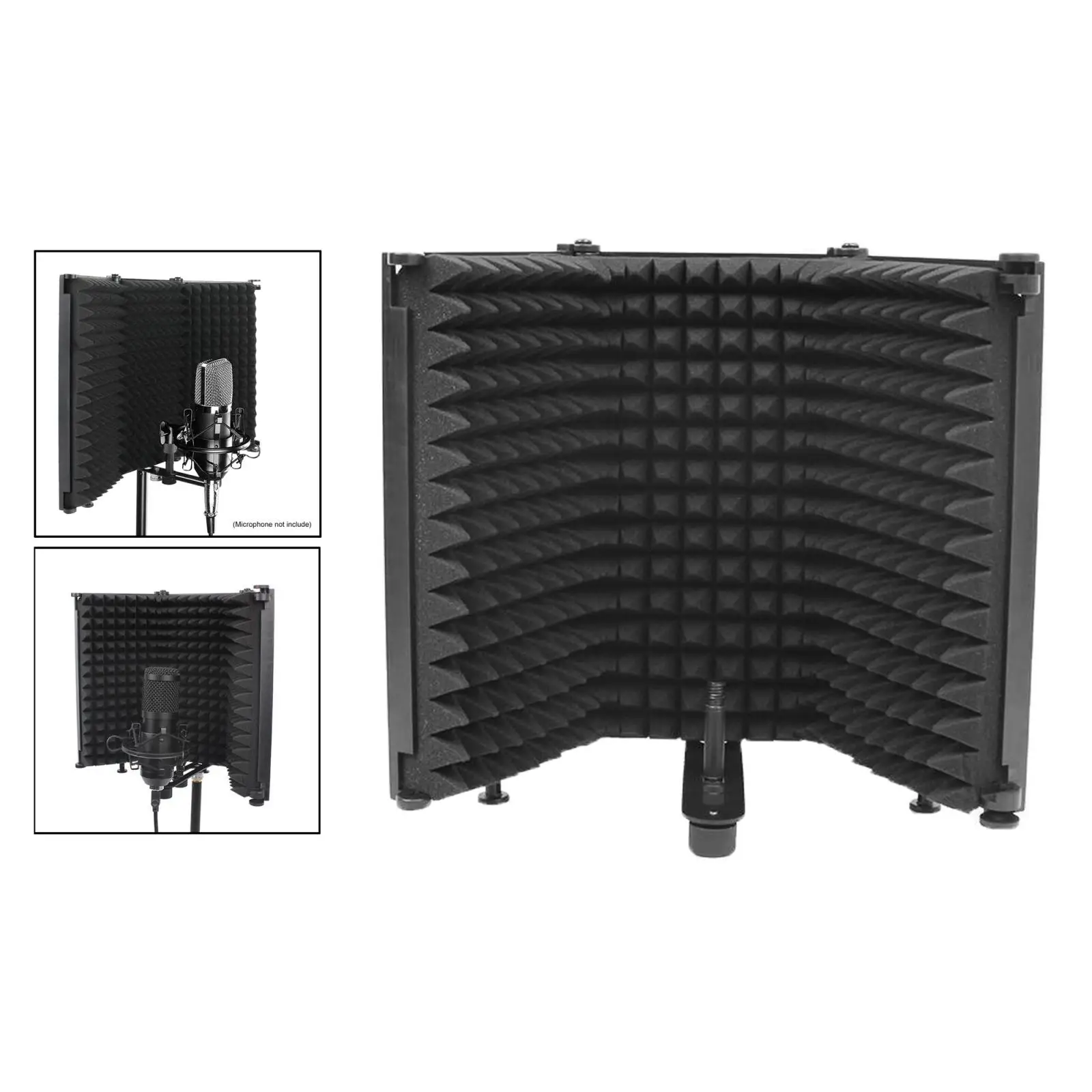 Studio Microphone Isolation Shield Foldable High Density Recording Studio